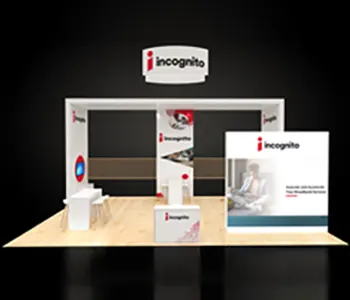 Custom 20x30 trade show booth setup