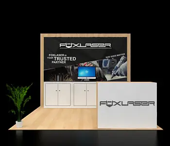 Professional 10x10 vendor booth setup