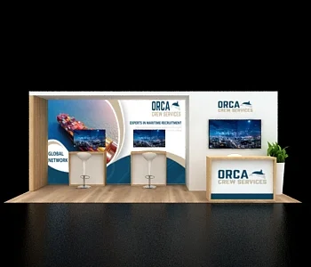 Custom 10x20 trade show booth for unique branding