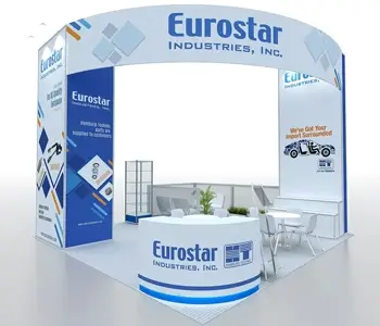 Versatile 20x20 exhibit booth