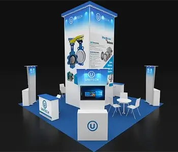 20 x 20 trade show booth ideas