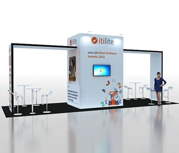 Creative 10x30 trade show design ideas