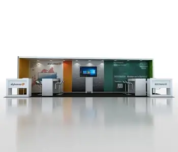 10x30 trade show display rental for impactful presentations