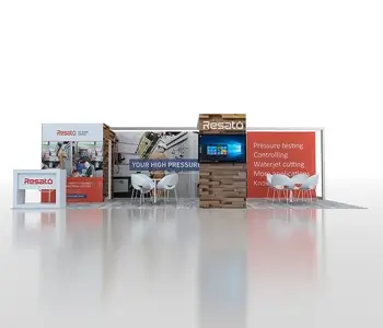 Custom 10x30 trade show booth design