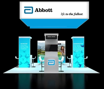 Custom 20x20 booth design options