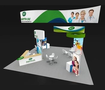 Custom 30x30 trade show exhibit design