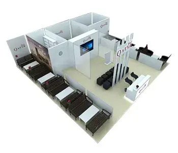 30x30 booth rental