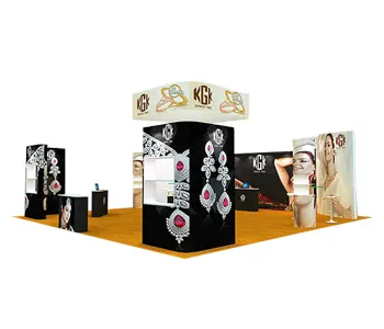 30x30 trade show booth ideas