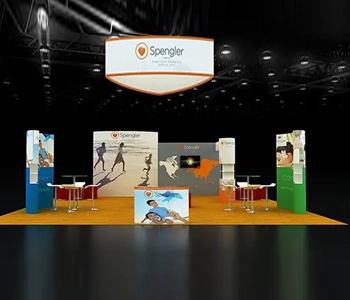 Creative 30x30 trade show booth rental design ideas