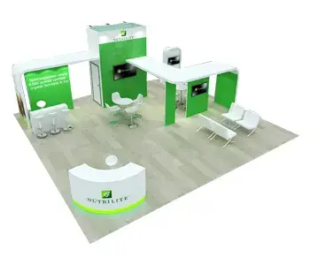 30x30 trade show booth rental